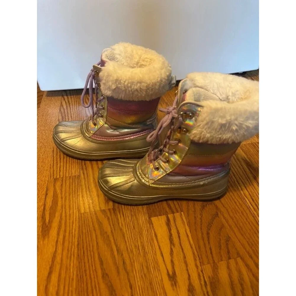 London Fog Snow Boots Size 4